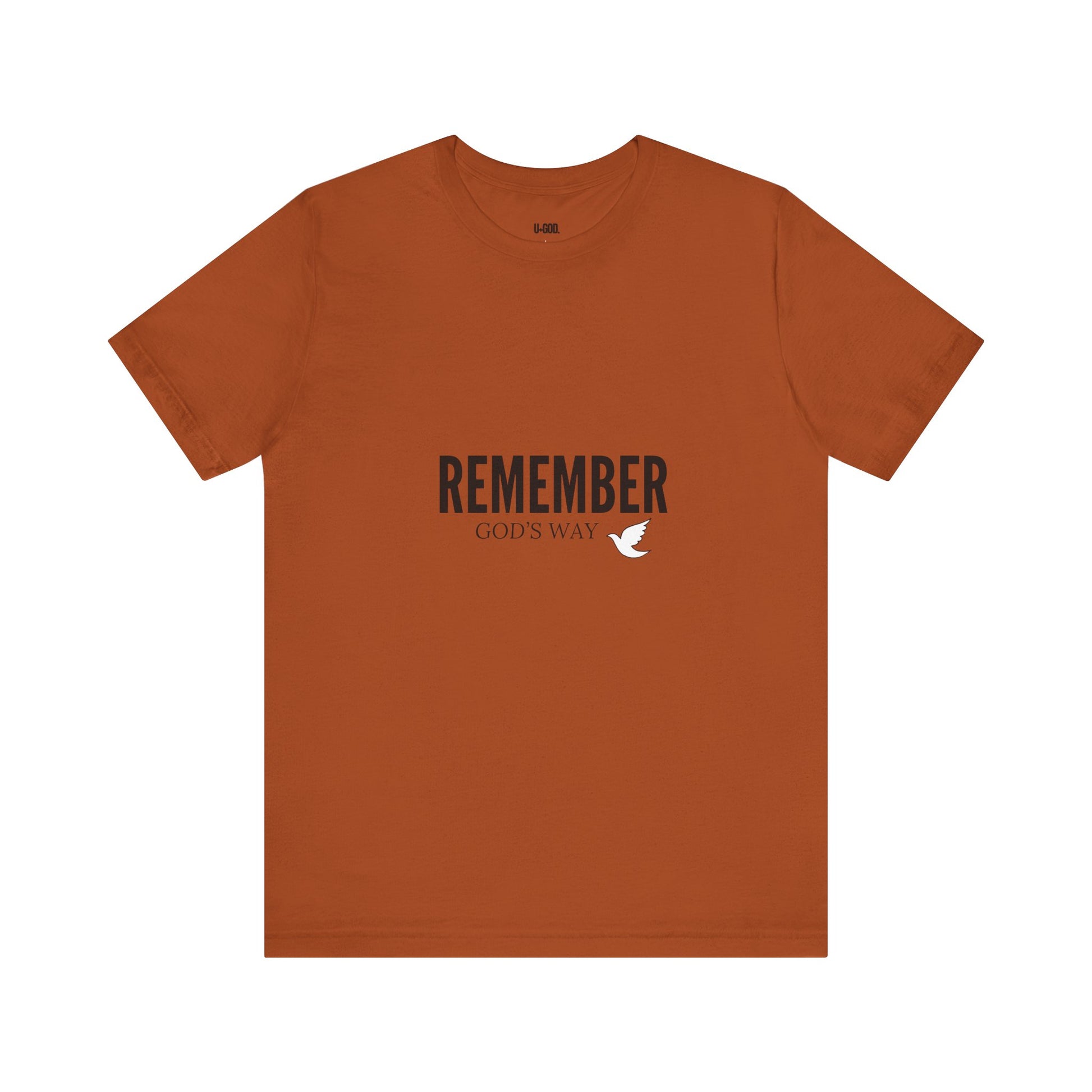 White Dove Unisex Tee - Remember God's Way - U+GOD