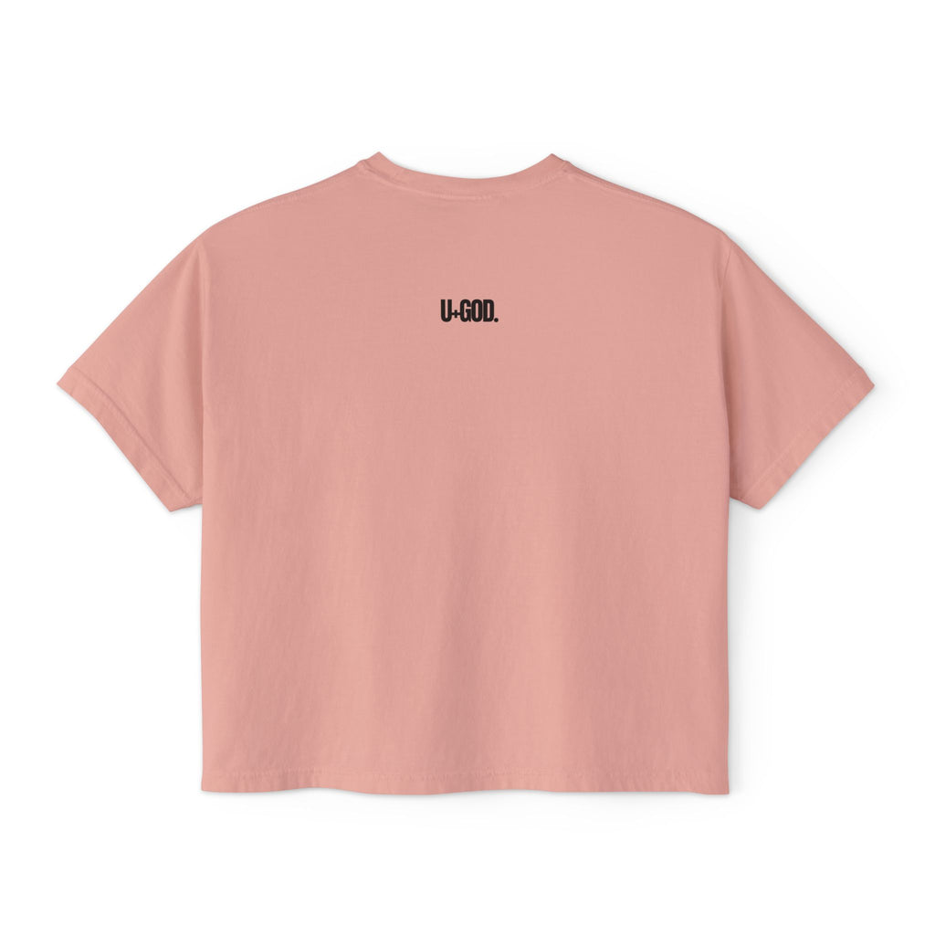 Rooted Boxy Tee — Minimalist Women's Crop Shirt