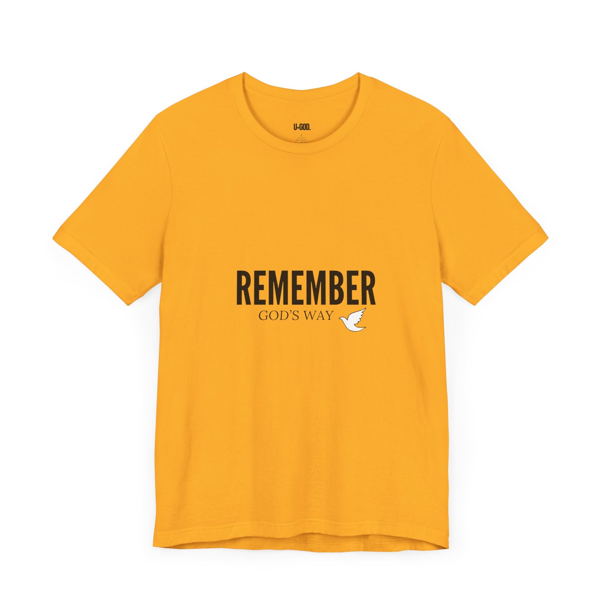 White Dove Unisex Tee - Remember God's Way - U+GOD