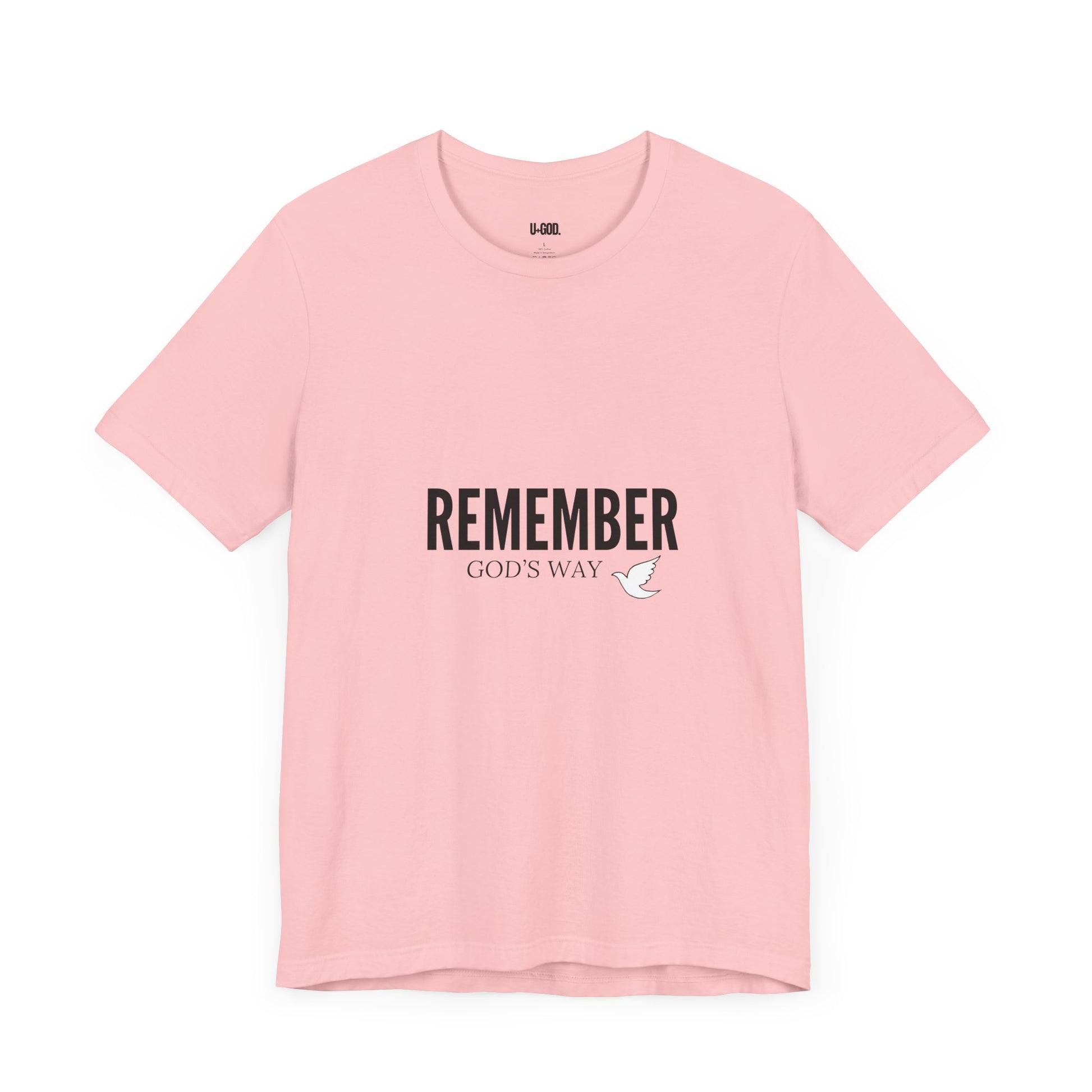 White Dove Unisex Tee - Remember God's Way - U+GOD