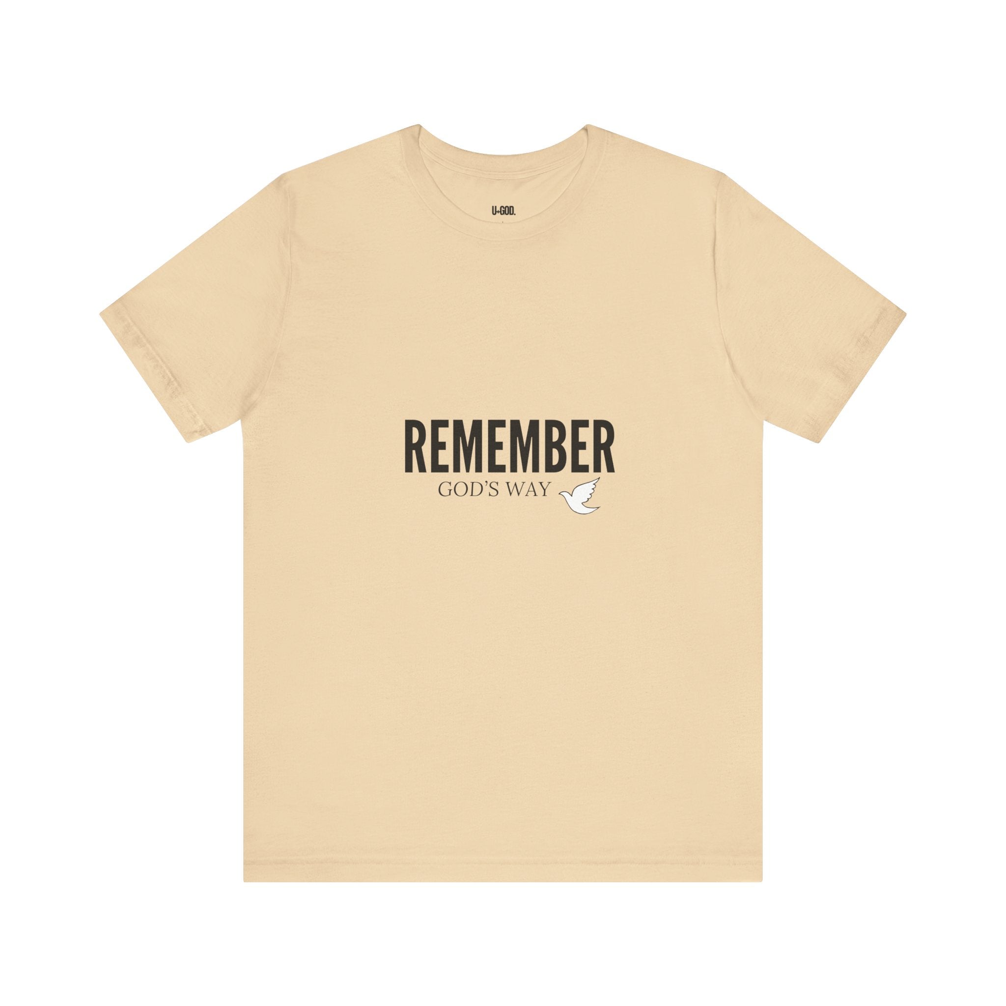 White Dove Unisex Tee - Remember God's Way - U+GOD