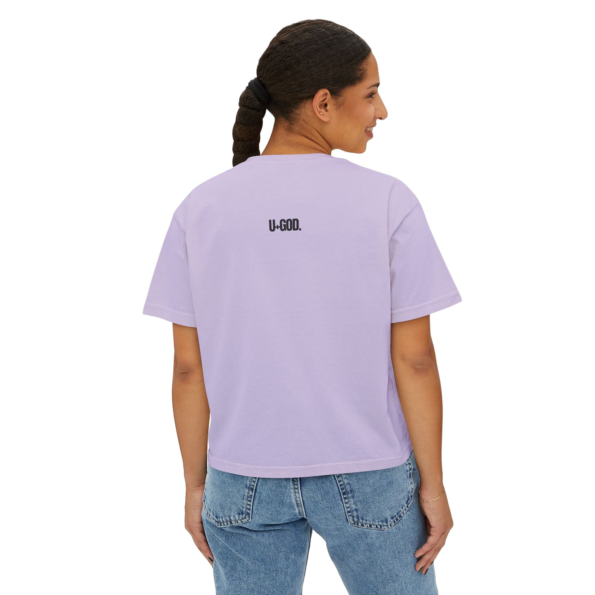 Rooted Boxy Tee — Minimalist Women's Crop Shirt