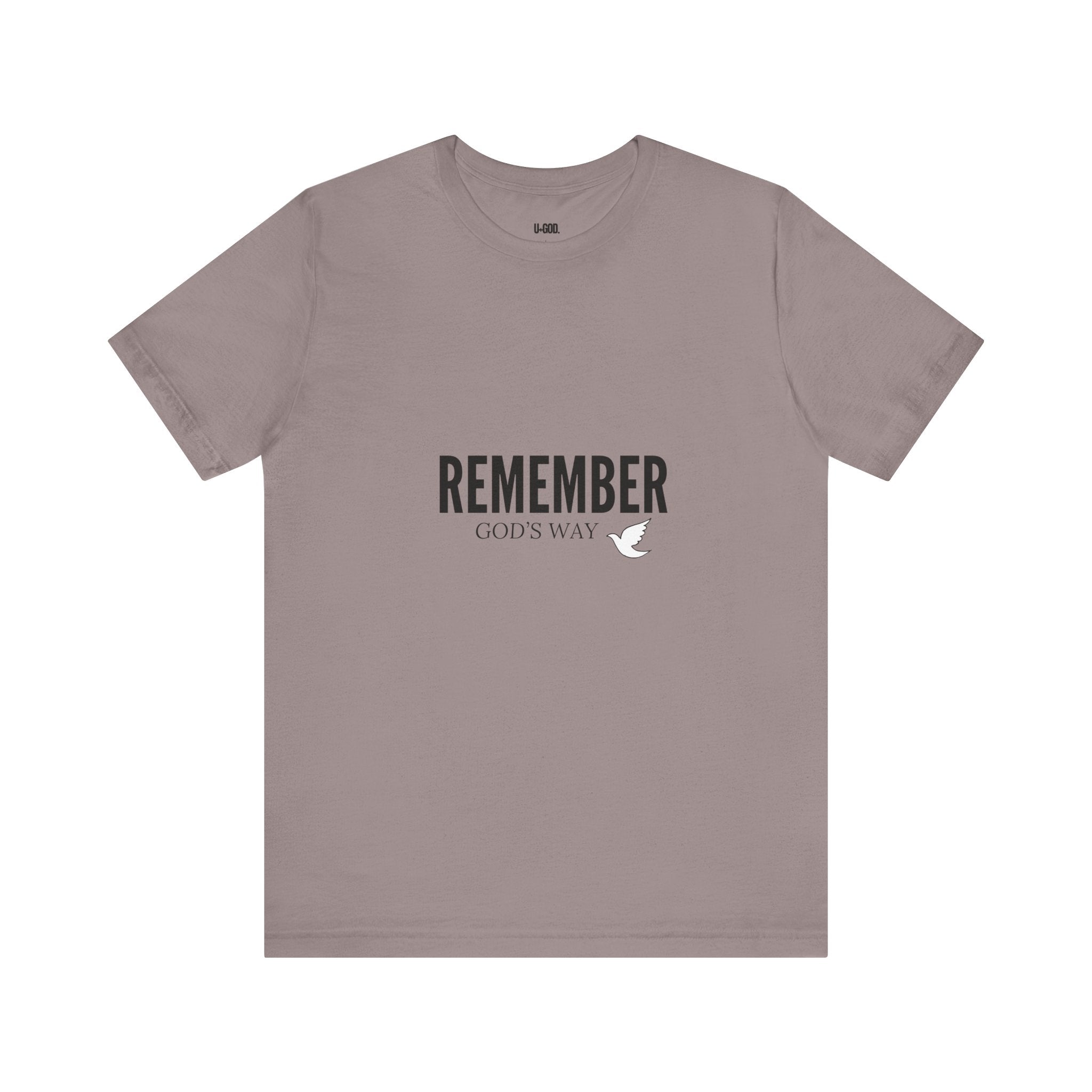 White Dove Unisex Tee - Remember God's Way - U+GOD