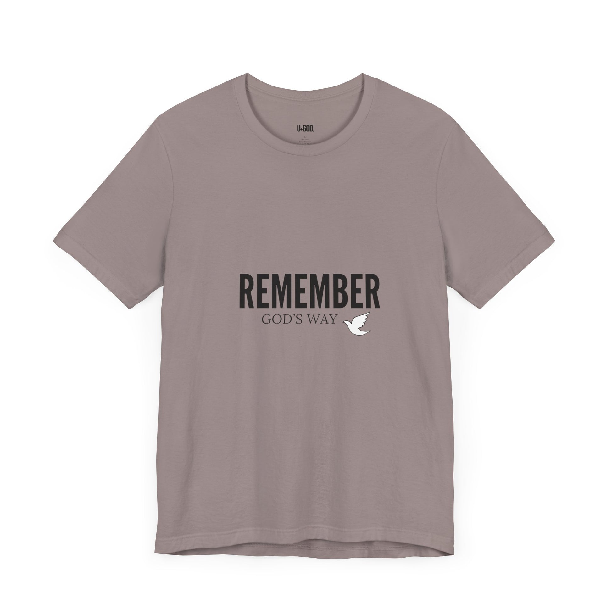 White Dove Unisex Tee - Remember God's Way - U+GOD