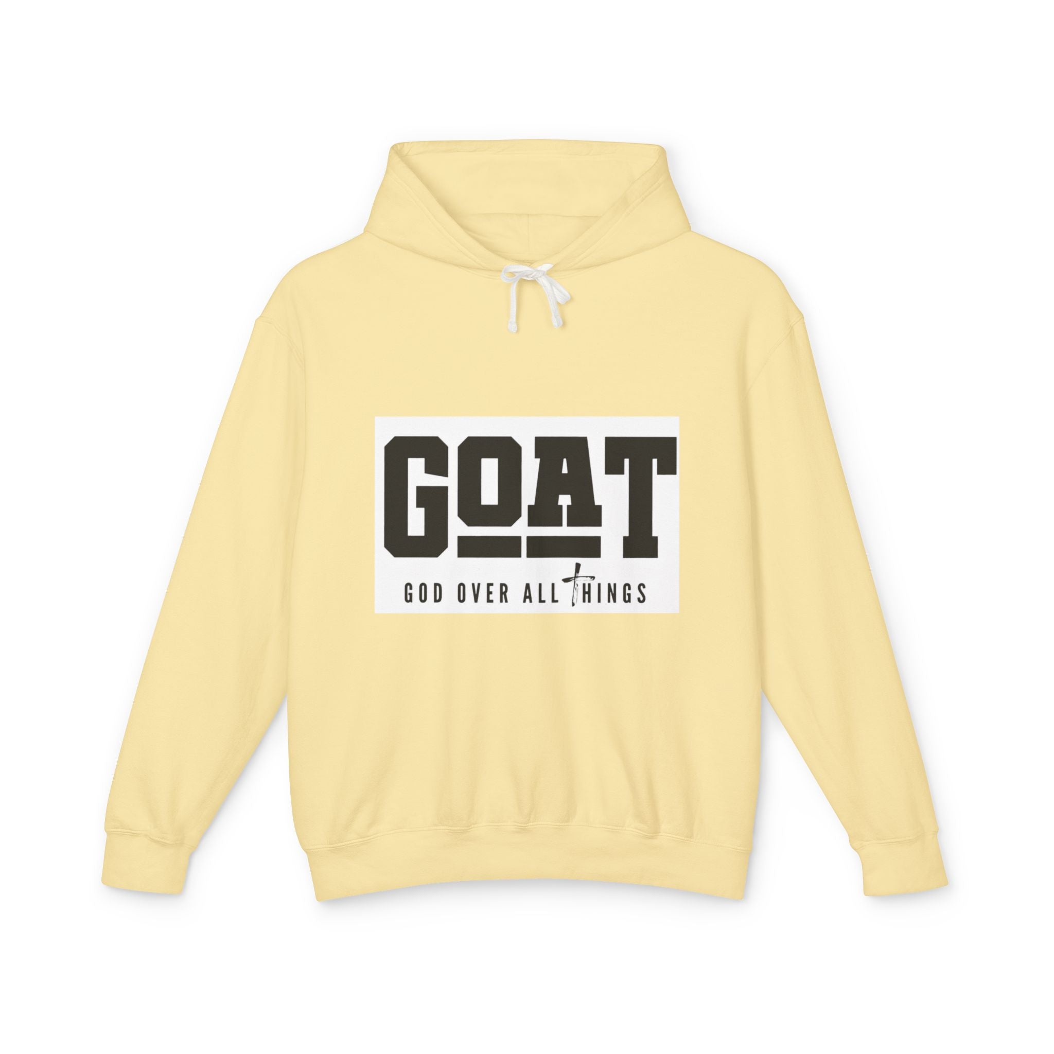 GOAT Hoodie — "God Over All Things" Lightweight Hooded Sweatshirt