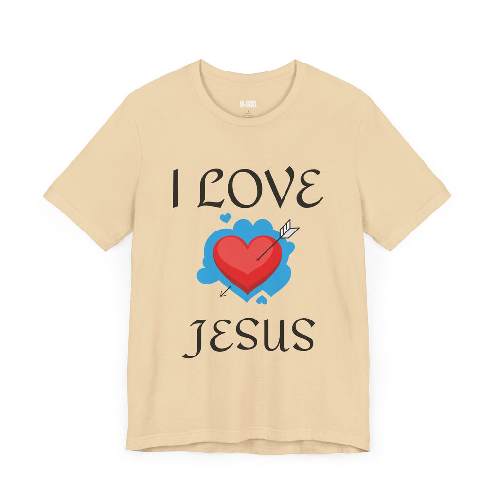 Unisex I love Jesus Tee - U+GOD