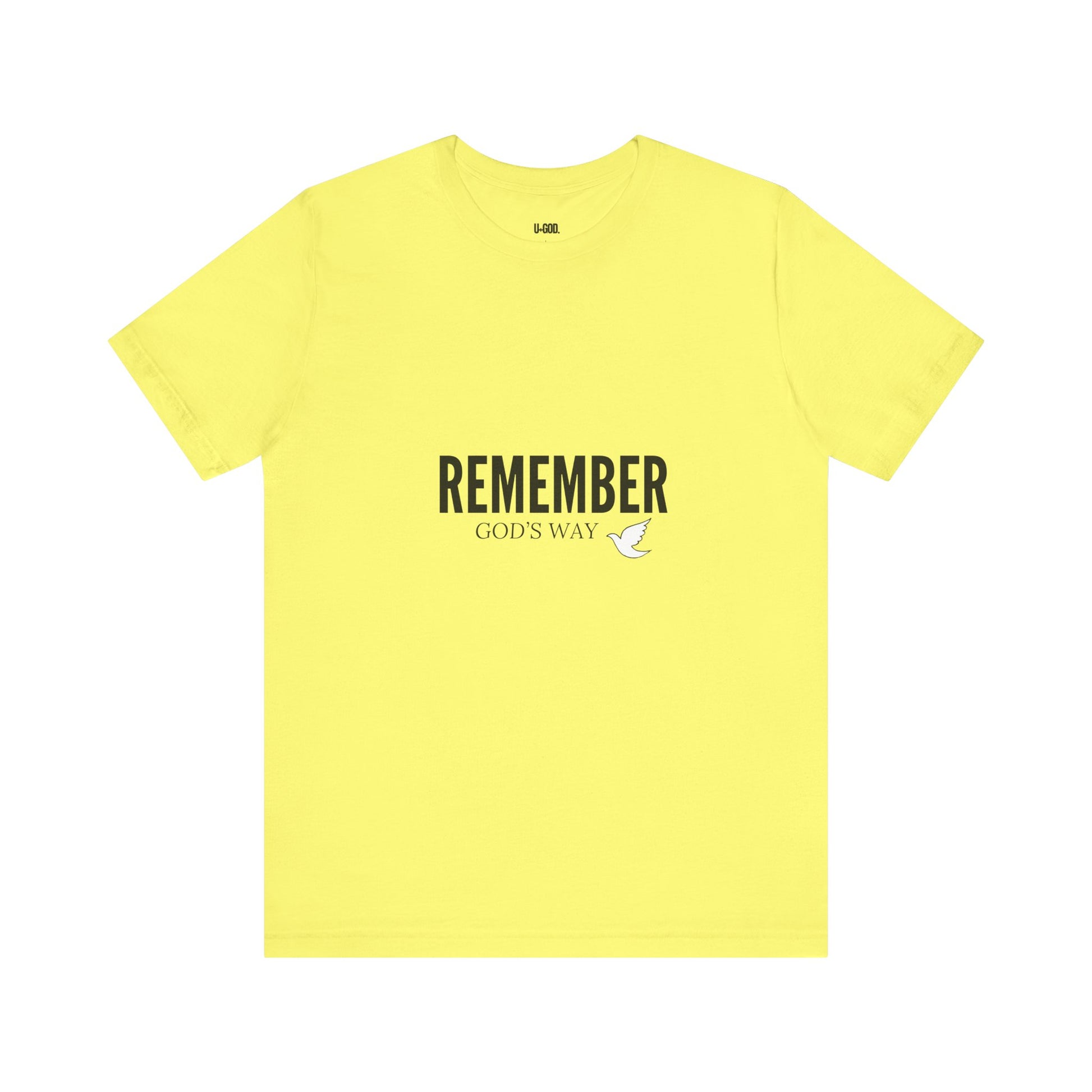 White Dove Unisex Tee - Remember God's Way - U+GOD
