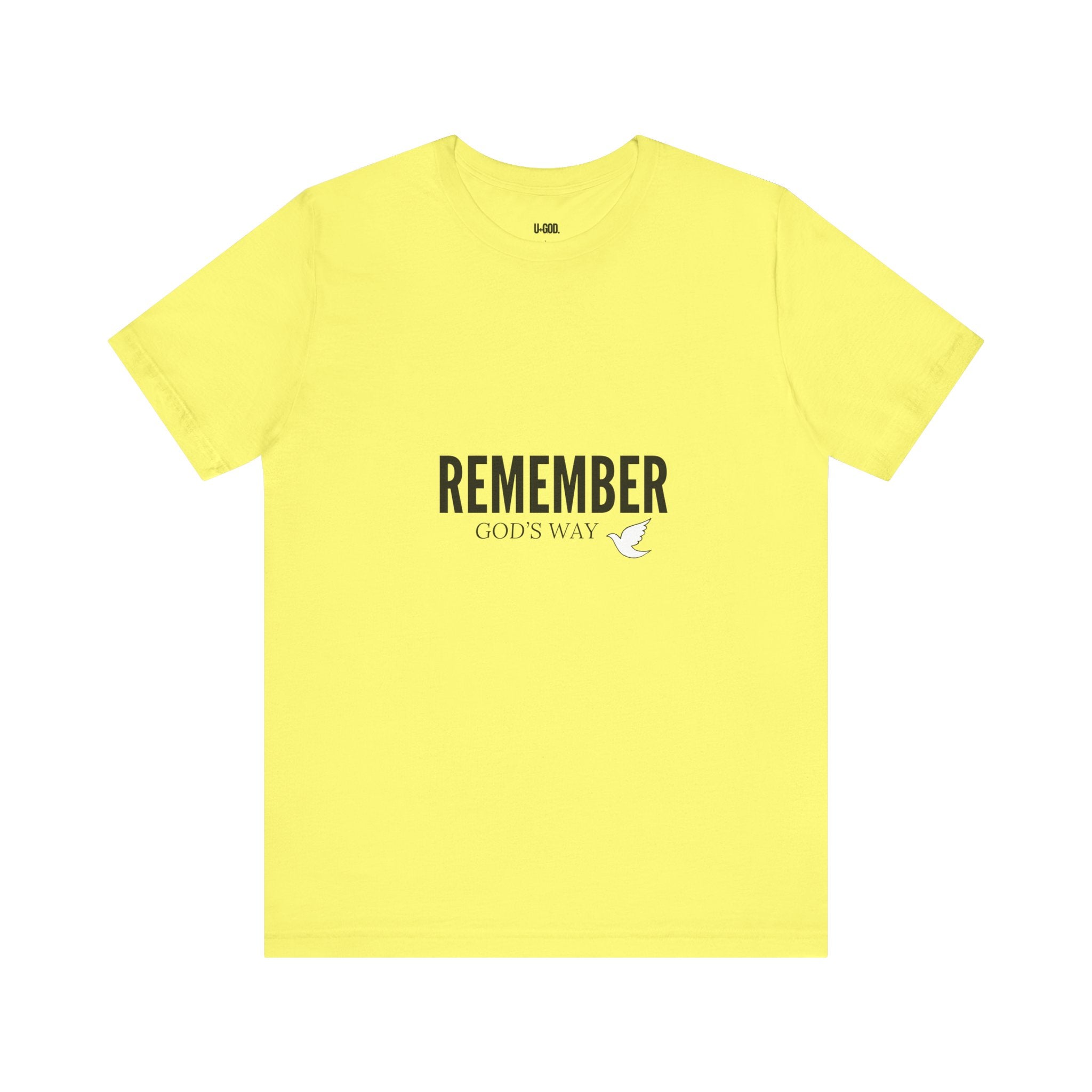 White Dove Unisex Tee - Remember God's Way - U+GOD