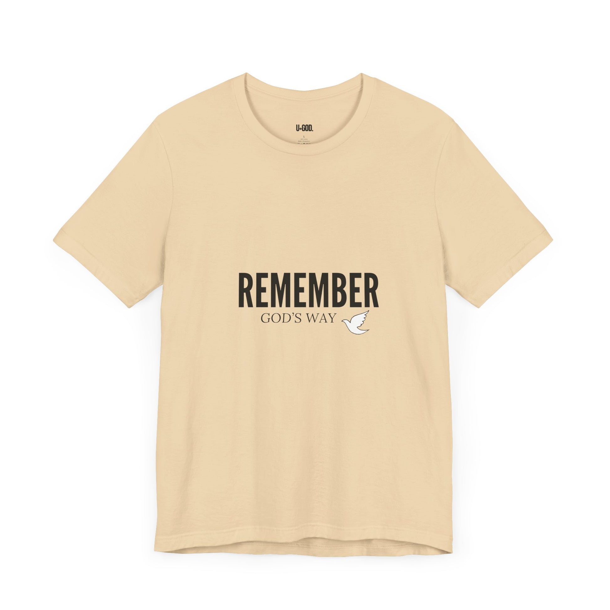 White Dove Unisex Tee - Remember God's Way - U+GOD
