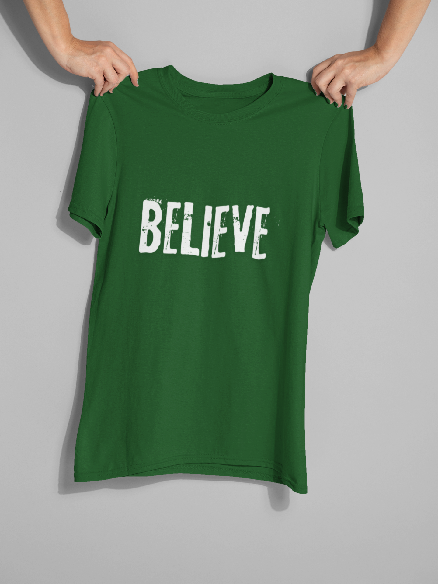 Green Believe tee