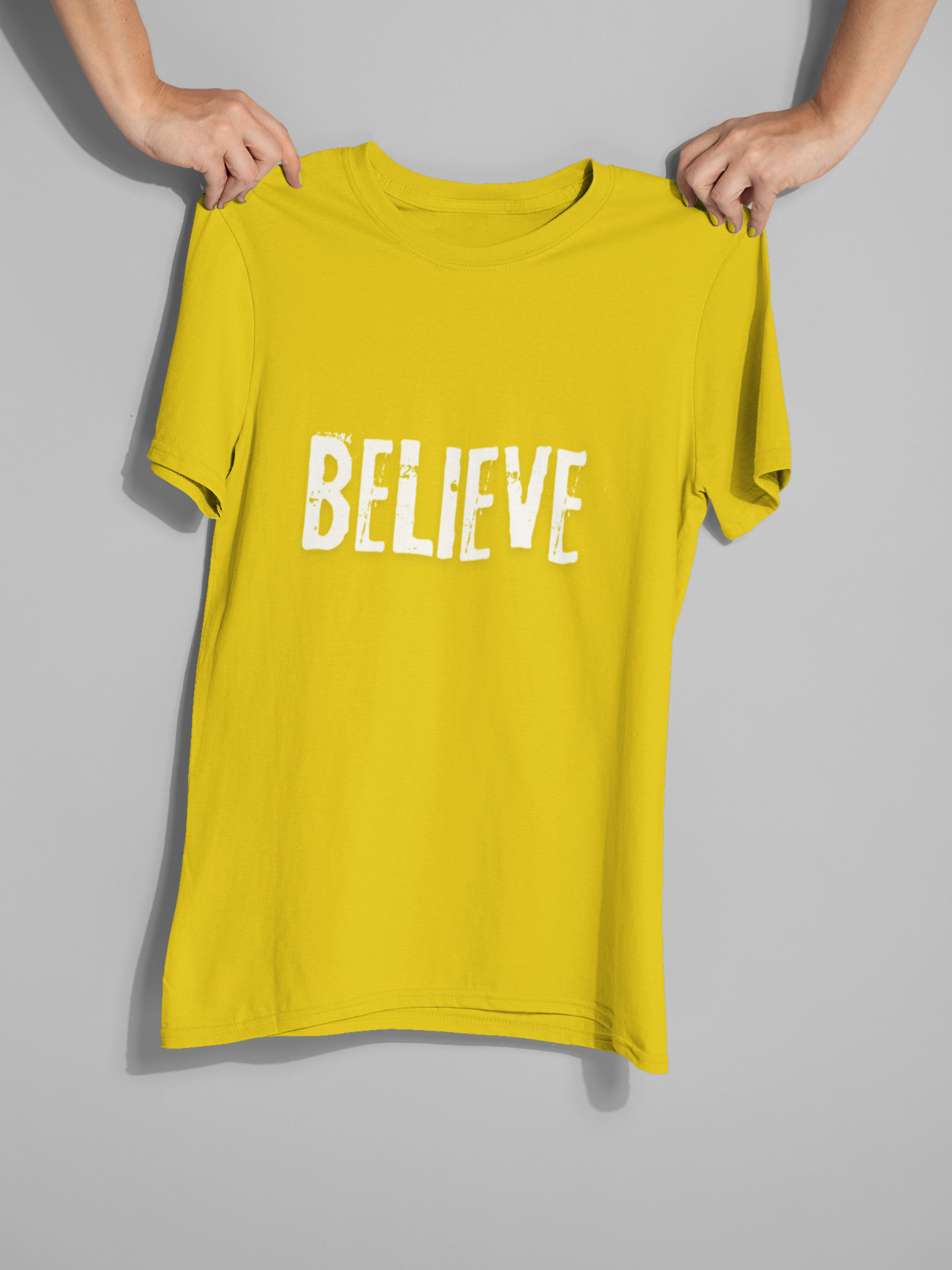 Yellow Believe tee