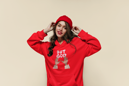 But God: Unisex Hoodie for the Faithful on U+GOD - U+GOD